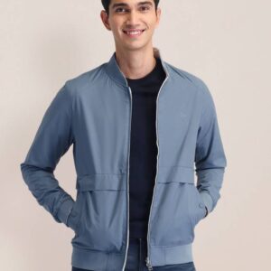 Men Solid Casual Jacket