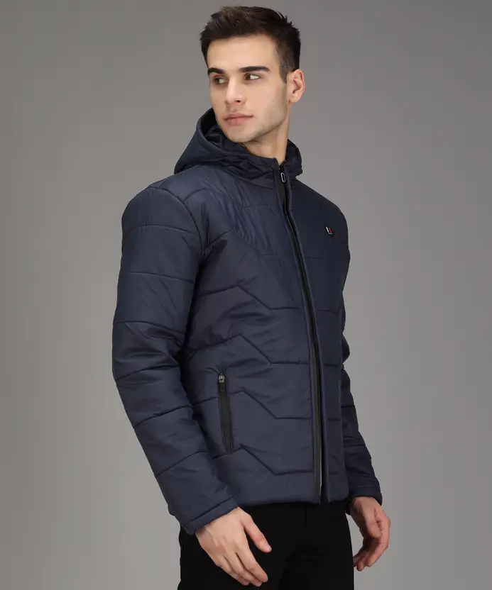 Men Solid Quilted Jacket - Image 4