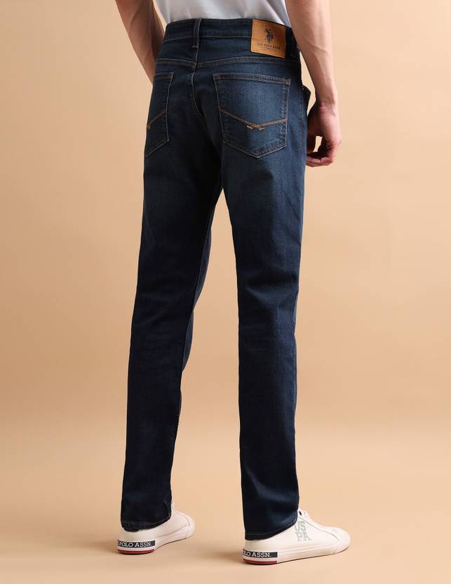 Men Regular Mid Rise Blue Jeans - Image 3