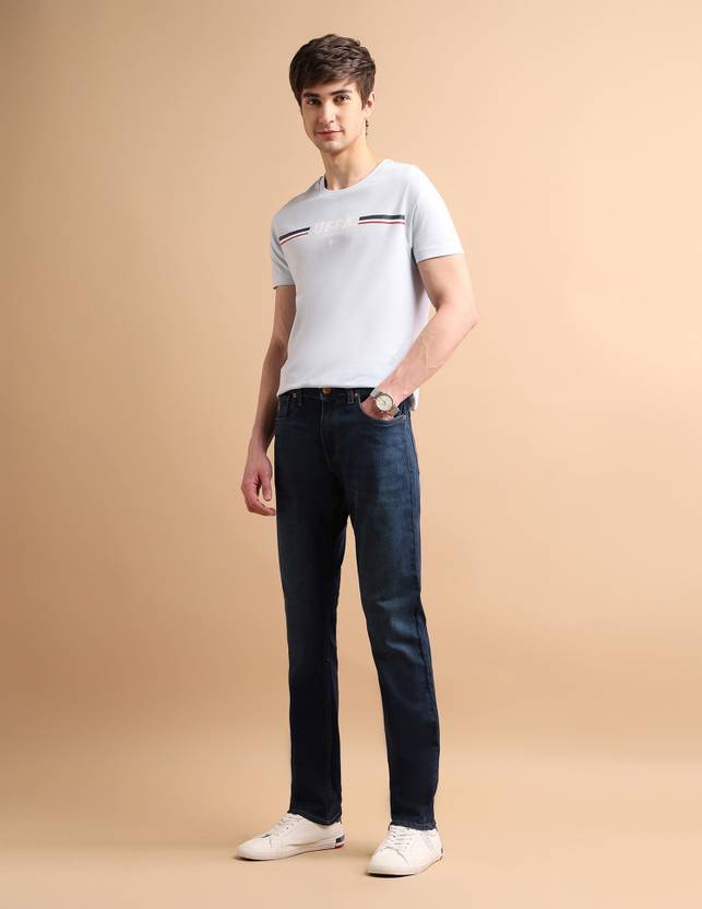 Men Regular Mid Rise Blue Jeans - Image 5