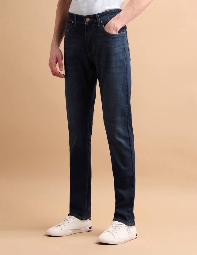 Men Regular Mid Rise Blue Jeans - Image 4